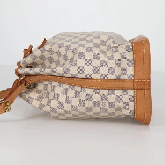 LOUIS VUITTON Damier Azur Noe Shoulder Bag N42222 LV Auth 141023V - Picture 6 of 16